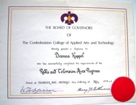 Deanna Kappel RTA Diploma
