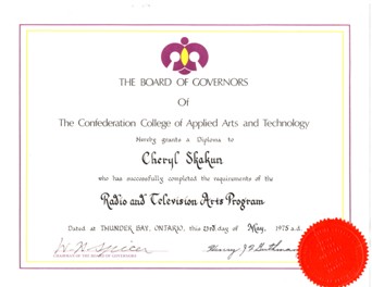 Cheryl Skakun RTA Diploma